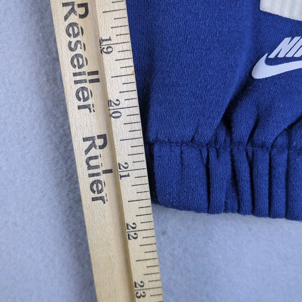 Nike Jordan Messy Room Jogger Pants Boys Small Blue Fleece Sweatpants Embossed
